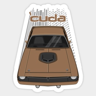 Plymouth Barracuda - Hemi Cuda - 1970 - Tan Sticker